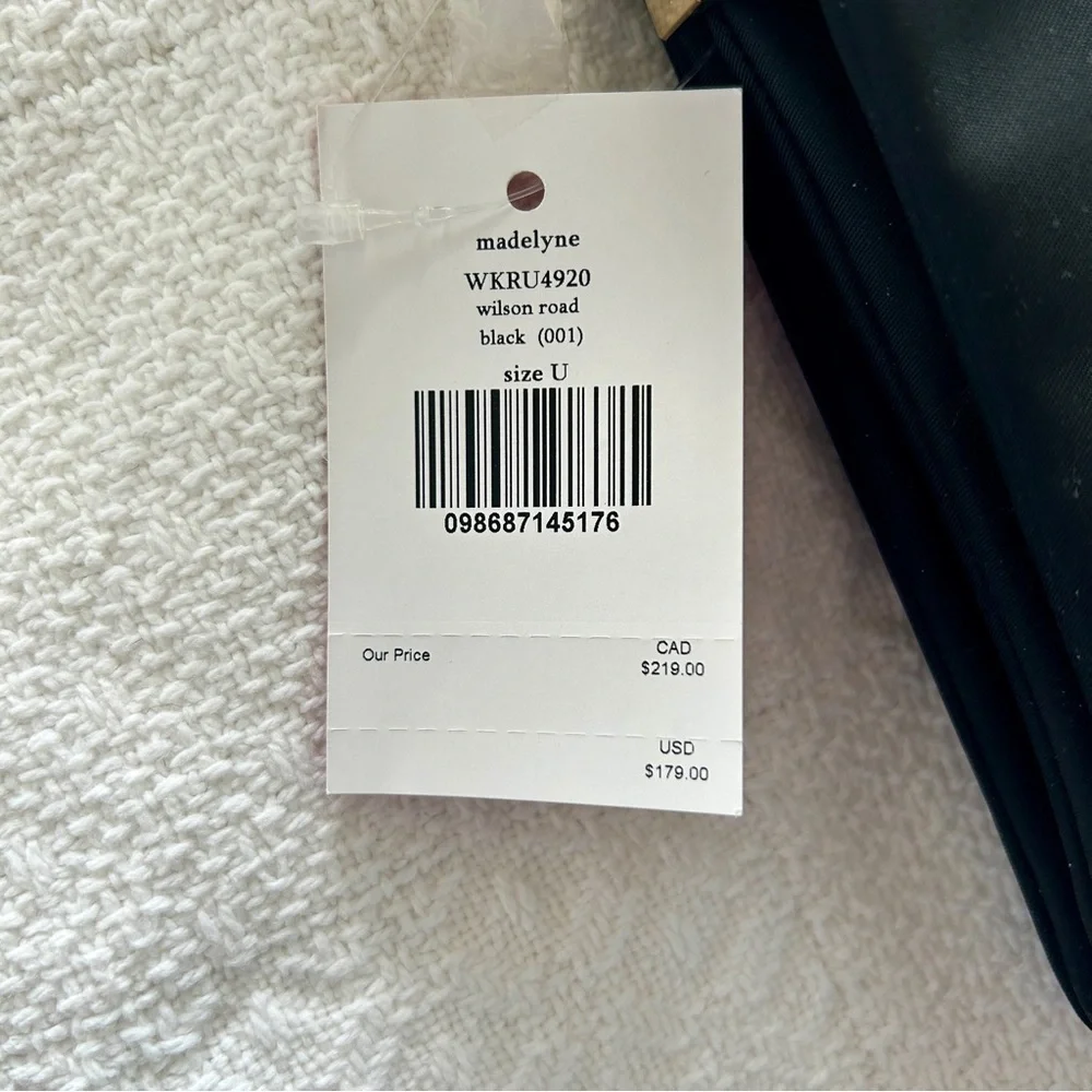 kate spade Crossbody Bag Black Nylon Wilson Road Madelyne New With Tags